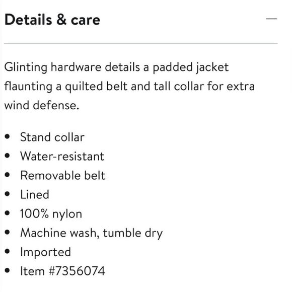 Cole Haan Signature quilted puffer jacket in cream XL. NWT - Picture 3 of 10